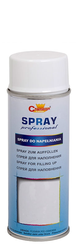 Spray for filling w sprayu