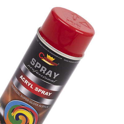 Akryl Spray - Szybkoschnący lakier do metalu, drewna szkła, tektury, betonu i kamienia.
